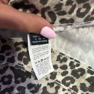 SHEIN Leopard Print Mini Skirt - Brown and Cream